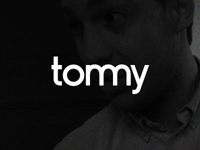 Tommy logotype personal sign tommy typeface