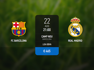 Match Info clasico football match ui