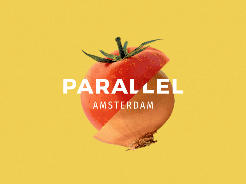 Parallel Amsterdam bar branding dynamic food foodie fruit parallax restaurant slice vegetables