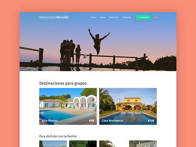 Holiday Homes airbnb booking clean clinical design reservation responsive web website