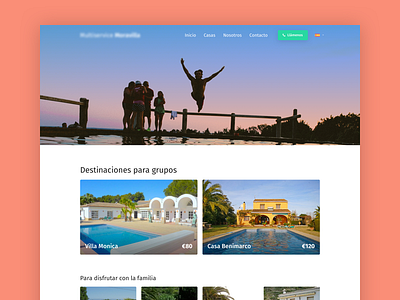 Holiday Homes airbnb booking clean clinical design reservation responsive web website