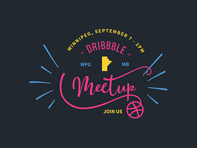 Dribbble Meetup brand and identity brand design brand identity branding dribbble dribbblemeetup graphic graphicdesign logo meetup