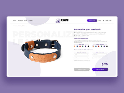 eCommerce page exploration dog ecommerce ecommerce design ecommerce shop figma figma design figmadesign leash pets product page ui ui ux ui design uidesign uiux ux uxdesign web webdesign website