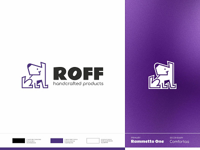 ROFF - Logo animal brand brand identity brandidentity branding dog identity logo mark symbol