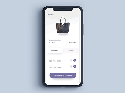 Watchlist Concept app app design austin austin designer ecommerce iphonex product designer shopping ui design ui designer
