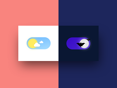 Day Mode / Night Mode austin austin designer bats dark theme toggle toggles ui ui component uidesign