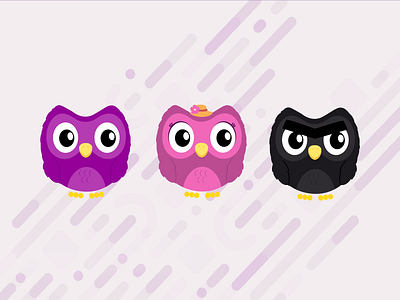 Moochuelo family branding creative design illustration moochuelo owl vector