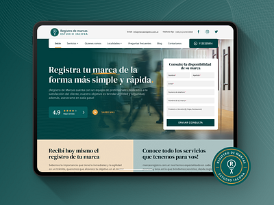 Web Site - Registro de marcas Argentina creative design moochuelo ui website