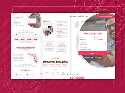 Public adjuster Web Site adjuster creative design form design header homepage design insurance moochuelo service slider ui website