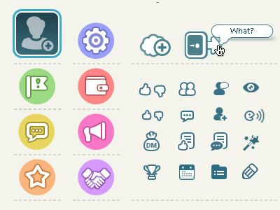 Some icons from web interface