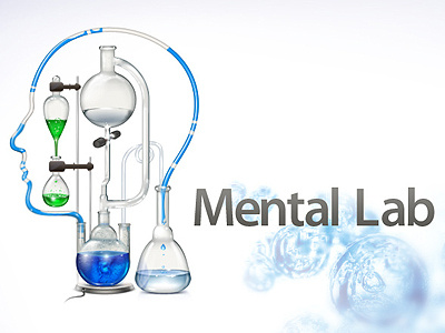 Mental Lab design icon identic illustration logo