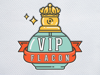 Vip Flacon Logo bottle design flacon icon illustration logo logotype mark