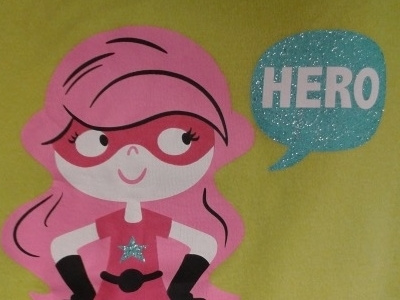 Girls Hero Glitter superhero