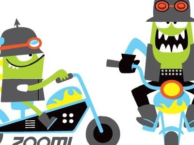 Monsters on motorcycles monsters