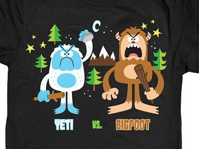 Yeti VS. Bigfoot monsters