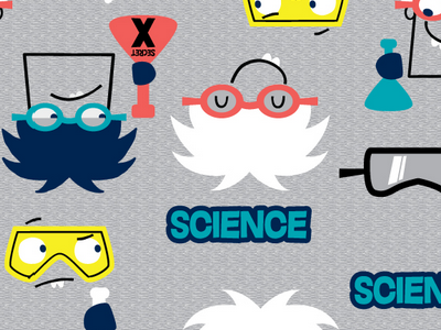 79 Person Mad Science Pattern aop mad scientist