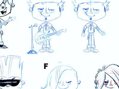 ROUGH SKETCHES-BOY PUNK ROCKER