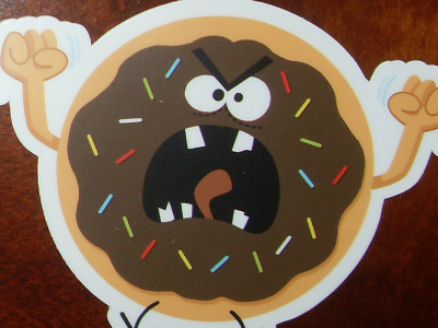 MONSTER JUNK FOOD-DONUT STICKER