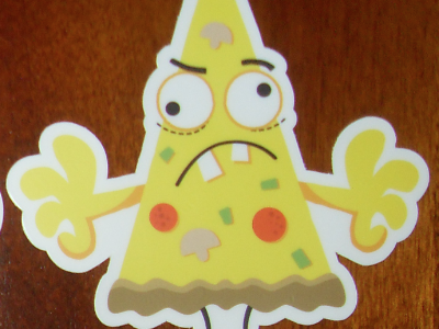 MONSTER JUNK FOOD-PIZZA STICKER