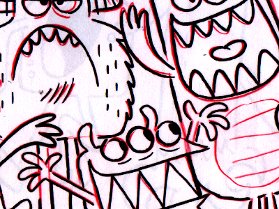 MONSTERS characterdesign coloringbook illustration jonathanmiller kidsbooks kidsillustration kidslitart millertoons monsters