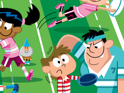 Seek And Find Rugby characterdesign characterdevelopment illustration jonmiller kids kidsbooks kidslitart millertoons parents rugby searchandfind sports