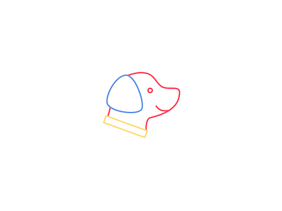 doggie animal branding dog icon logo