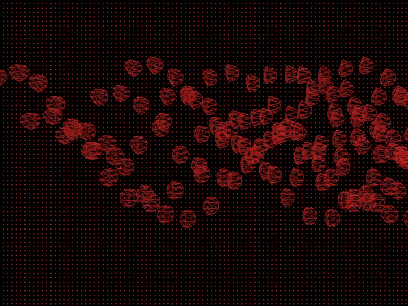 red cell 3d animation atom cell data dot medical motion red visualization