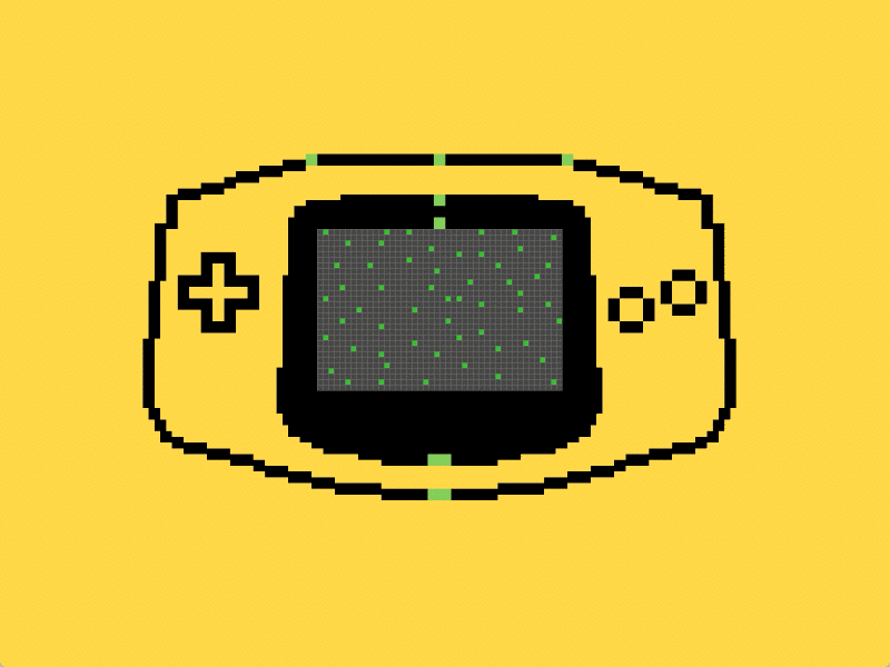 my game boy advance GBA animation art boy game gba generative loading play