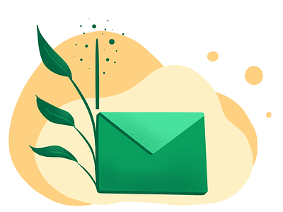 You’ve Got Mail envelope illustration mail plants procreate