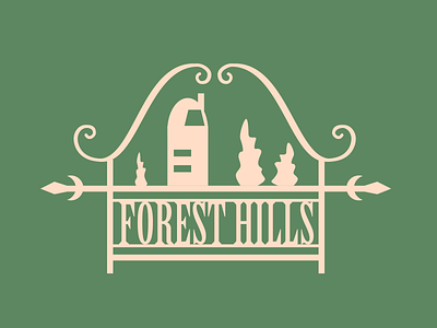 Forest Hills city dribbbleweeklywarmup illustration sticker