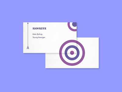 Hawkeye: Kate Bishop business card hawkeye kate bishop marvel