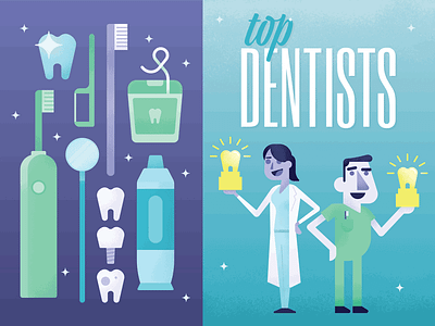 Top Dentists 2017 Illustration dentists editorial illustration magazine