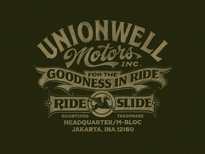 Unionwell Lettering branding design font handdrawn handlettering lettering logo texture typeface typography vintage