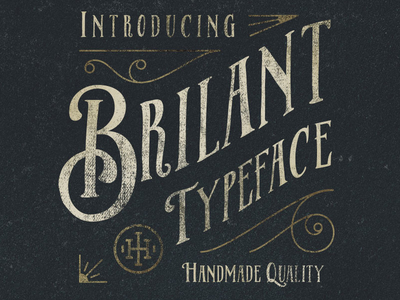 Brilant Typeface font hands lettering lettering typeface vintage