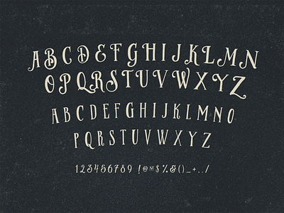 Glyphs font hands lettering lettering typeface vintage