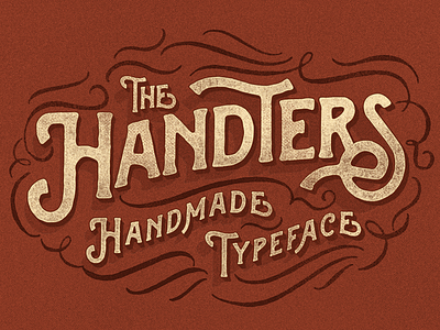 Handters Typeface font hands lettering lettering texture typeface vintage