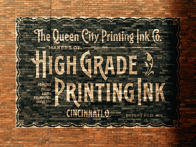 Ghost Signs with EFCO Splandor Font font handlettering label lettering sign painting signage texture typeface typo typography vintage