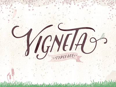 Vigneta Typeface hands lettering lettering texture typeface vintage