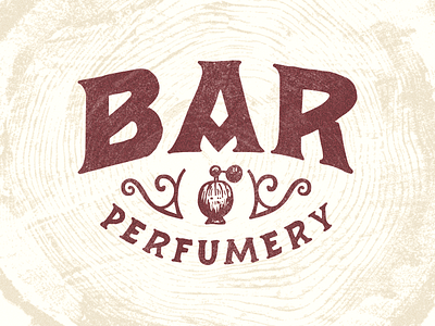 BAR Perfumery logo badges logo texture vintage