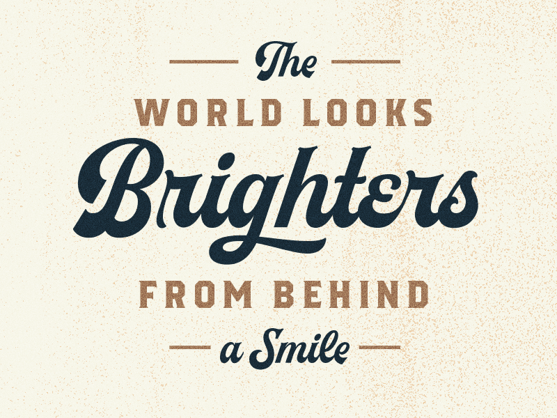 Brighters texture script vintage font lettering quotes