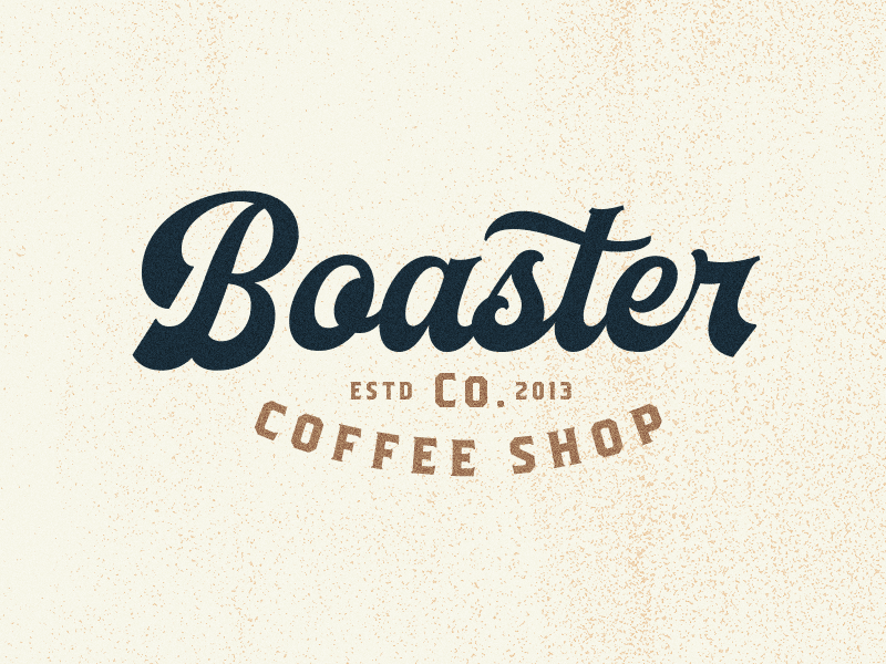 Boaster Coffee Shop typeface baseball opentype vintage script font