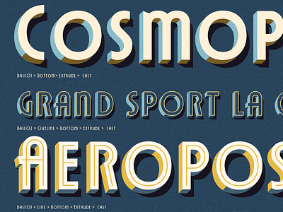 Adelios font artdeco font layered retro vintage