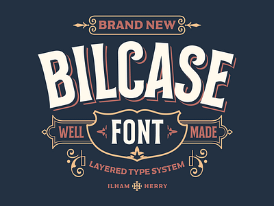 Bilcase Font font hand lettering lettering logo typeface typography vintage