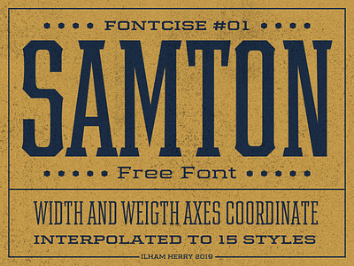 Samton [FREE FONT] font free fonts hand lettering typeface vintage