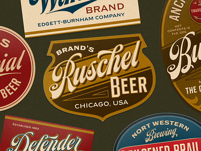 Beer Labels font hand lettering handlettering hands lettering lettering script texture typeface typography vintage