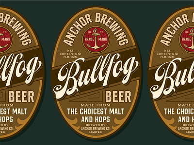 Bullfog Beer flourish font hand lettering handlettering hands lettering lettering script texture typeface typography vintage