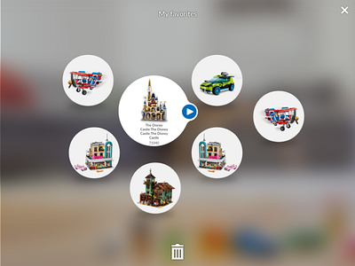 LEGO 3D Catalogue app - favorite library