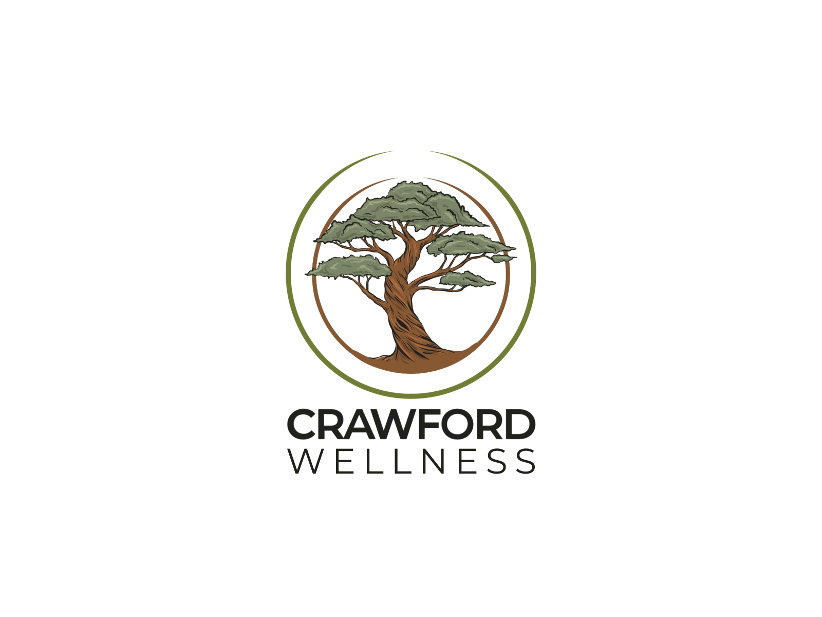 Crawford Wellness logo animation acupuncture herbs yoga animation herbs yoga logo animation motion graphics wellness yoga