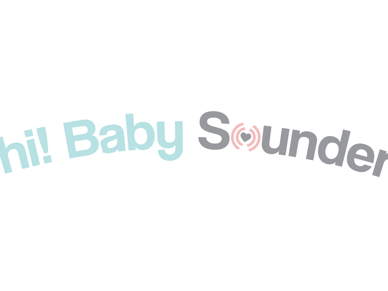 hi! baby sounder logo animation animation baby logo animation motion graphics sounder