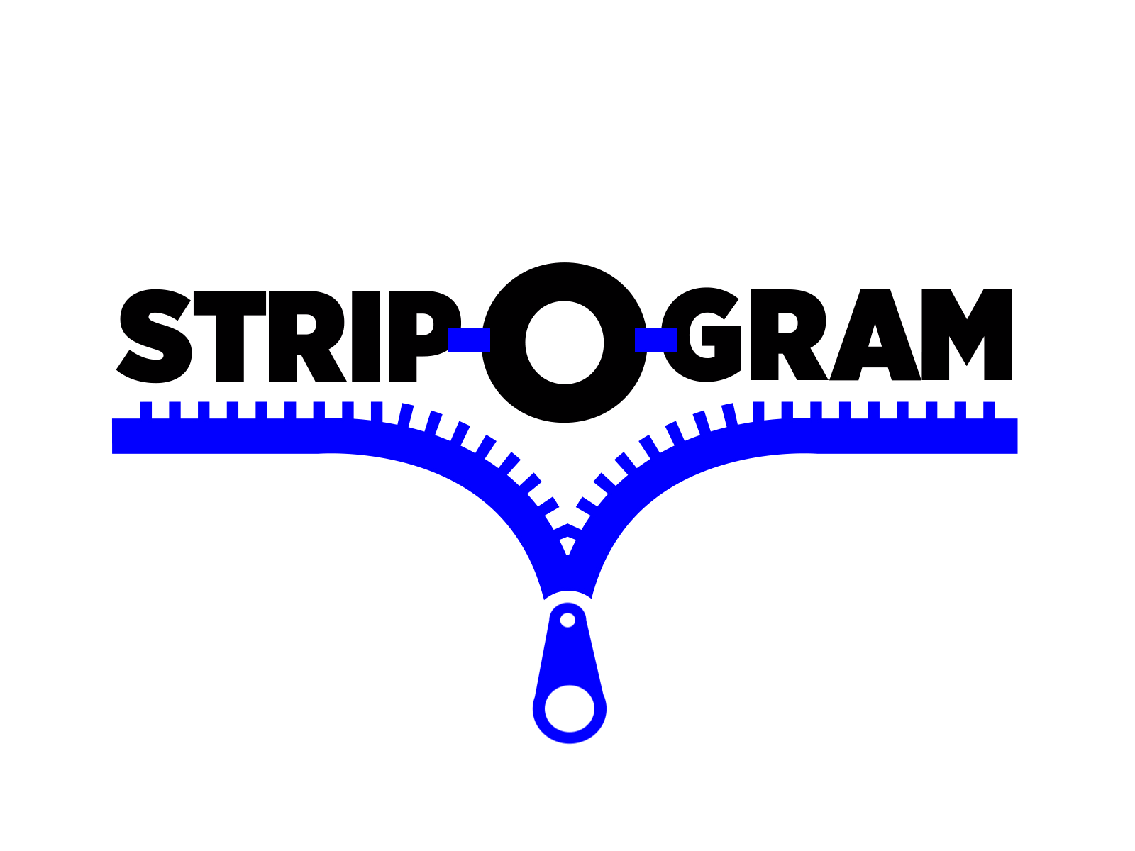 Strip-O-gram logo animation animation logo animation motion graphics zipper